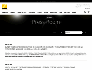 press.nikonusa.com screenshot