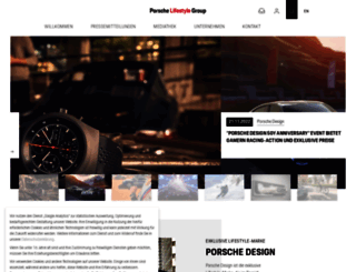 press.porsche-design.com screenshot