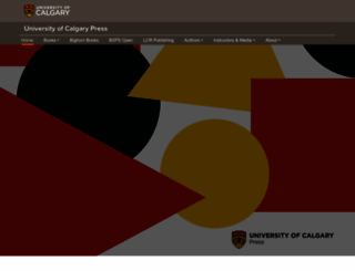 press.ucalgary.ca screenshot