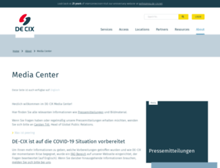 presse.de-cix.net screenshot