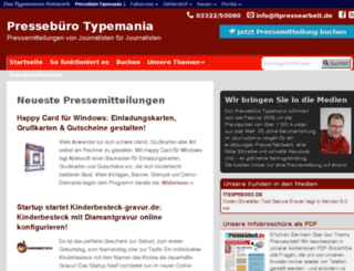 presse.typemania.de screenshot