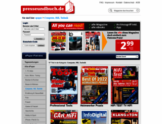 presseundbuch.de screenshot