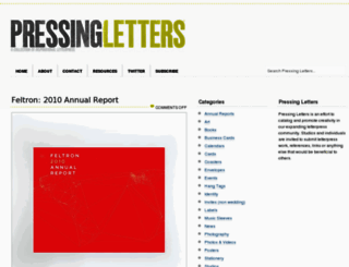 pressingletters.com screenshot