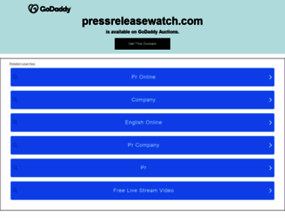 pressreleasewatch.com screenshot