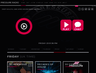 pressureradio.com screenshot