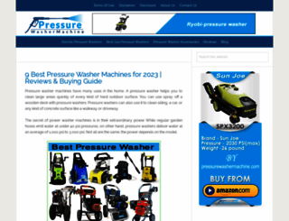 pressurewashermachine.com screenshot