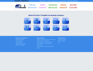 prestadomicile.com screenshot
