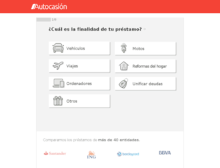 prestamos.autocasion.com screenshot