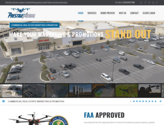 prestigeaerial.com screenshot