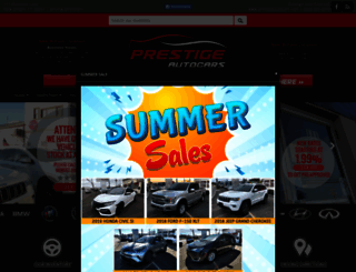 prestigeautocars.com screenshot