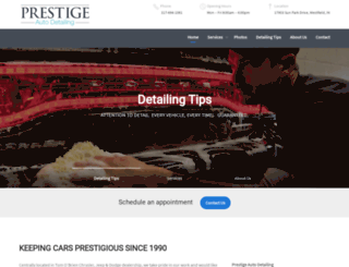 prestigeautodetailing.com screenshot