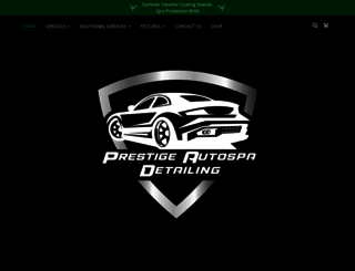 prestigeautospadetailing.com screenshot