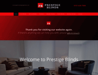 prestigeblindswirral.co.uk screenshot