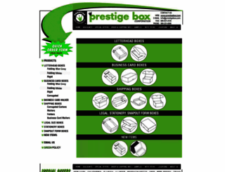 prestigebox.com screenshot