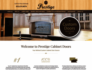 prestigecabinetdoors.net screenshot