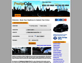 prestigecabs.co.uk screenshot