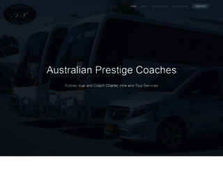 prestigecoaches.com.au screenshot