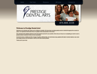 prestigedentalarts.com screenshot