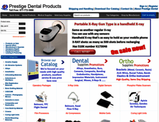 prestigedentalproducts.com screenshot