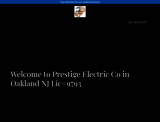 prestigeelectriccollc.com screenshot