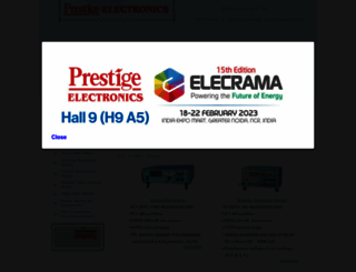 prestigeelectronics.com screenshot