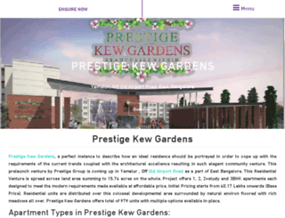 prestigekewgardens.org.in screenshot