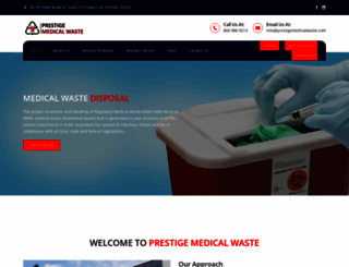 prestigemedicalwaste.com screenshot