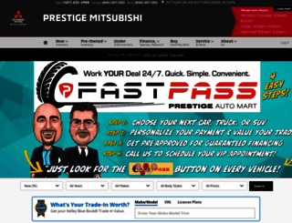 prestigemitsubishiri.com screenshot