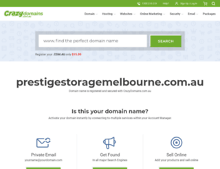 prestigestoragemelbourne.com.au screenshot