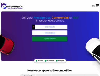 prestigevehiclebuyer.com screenshot