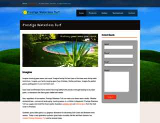 prestigewaterlessturf.com.au screenshot