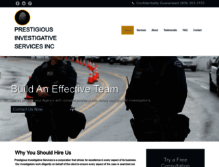 prestigiousinvestigativeservices.com screenshot