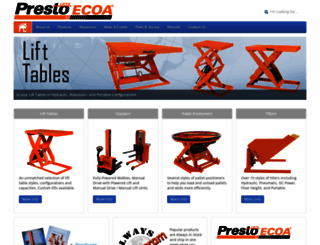 prestolifts.com screenshot