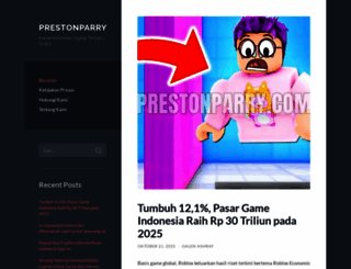 prestonparry.com screenshot