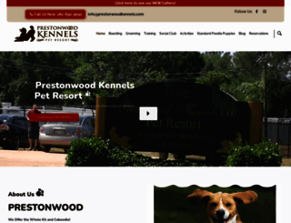 prestonwoodkennels.com screenshot