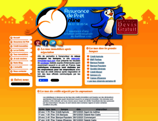 pret-immobilier-taux.com screenshot