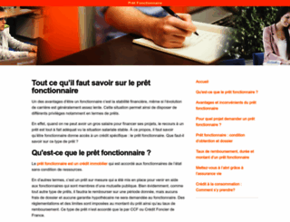 pretfonctionnaire.fr screenshot
