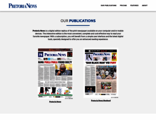 pretorianews.newspaperdirect.com screenshot