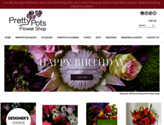 prettypotsflowers.com screenshot
