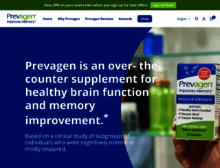 prevagen.com screenshot