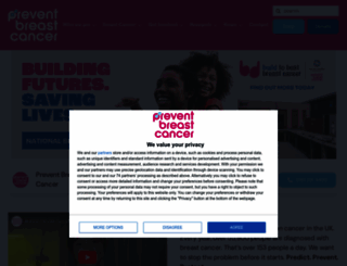 preventbreastcancer.org.uk screenshot