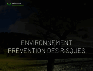 prevention-environnement.fr screenshot