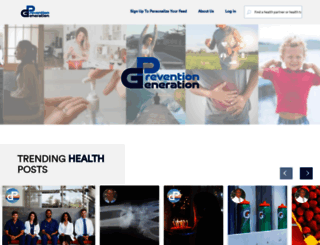 preventiongeneration.com screenshot