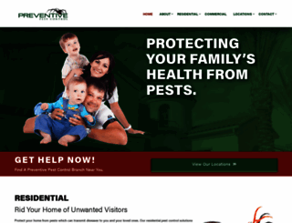 preventivepestcontrol.com screenshot