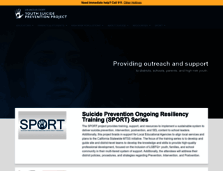 preventsuicide.lacoe.edu screenshot