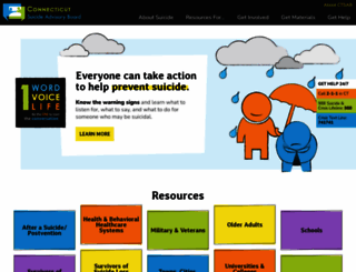 preventsuicidect.org screenshot