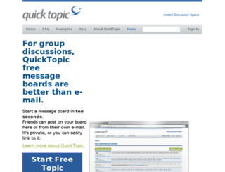 preview.quicktopic.com screenshot