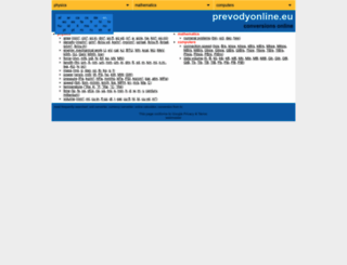prevodyonline.eu screenshot