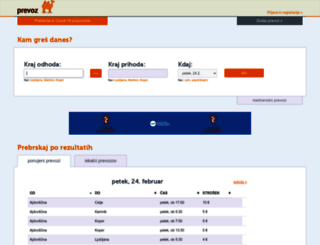 prevoz.org screenshot