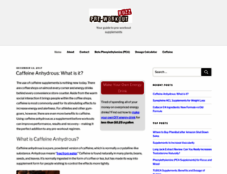 preworkoutbuzz.com screenshot